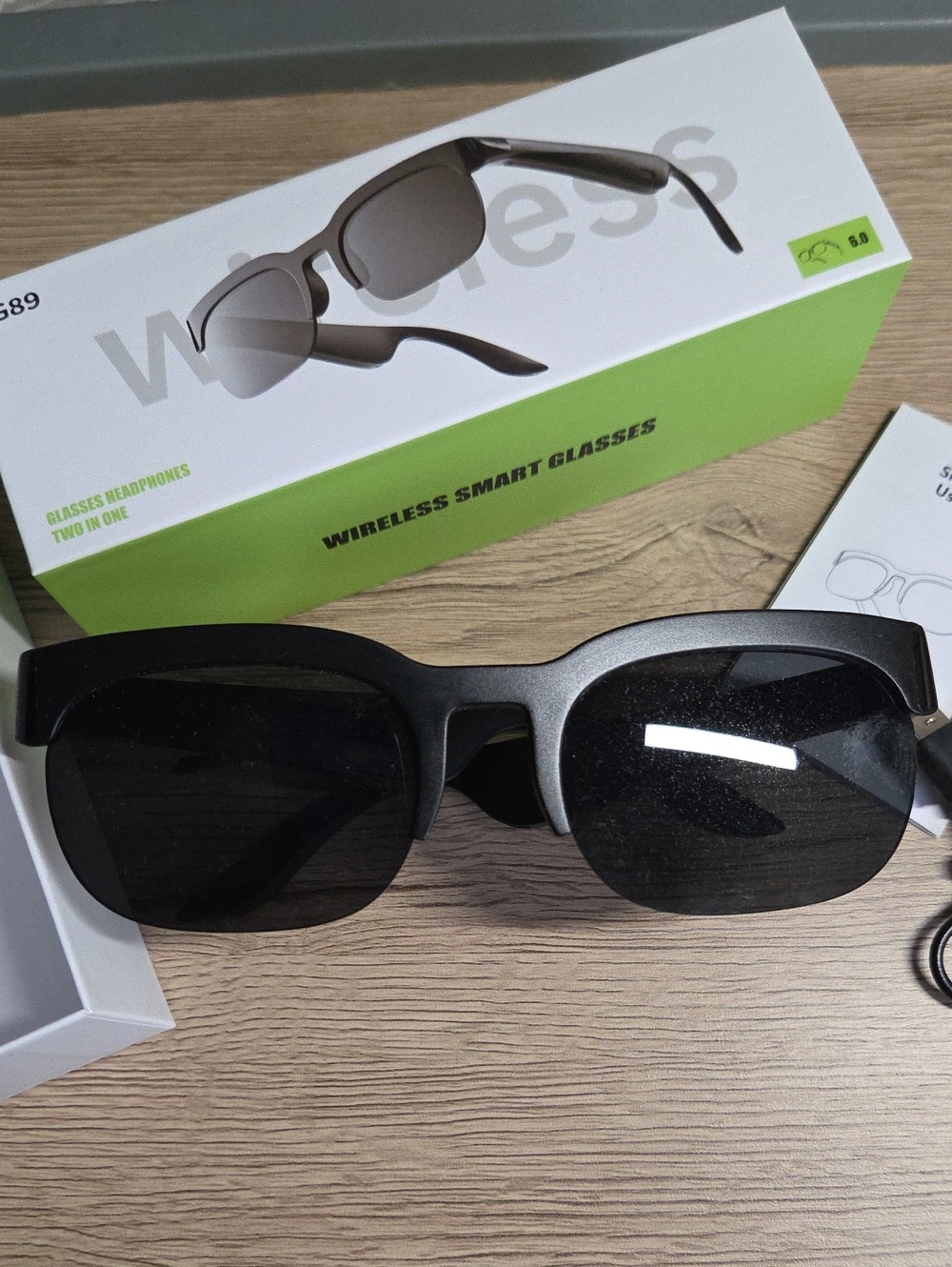 Wireless Smart Sunglasses - Black